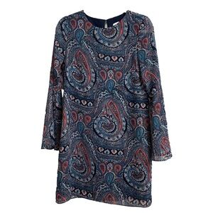 ⭐️ Highline Collective Boho Paisley bell sleeve dress- size 4